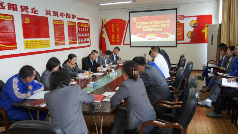 物產(chǎn)汽貿(mào)公司黨支部召開學(xué)習貫徹習近平新時代 中國特色社會主義思想主題教育專題組織生活會